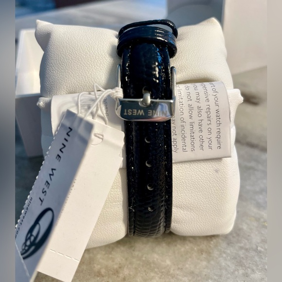 Nine West Black Patent Leather watch - Picture 2 of 3